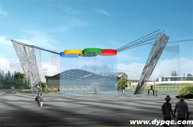 ​奥运主题智能水景标杆项目 - 四川泸州奥林匹克体育公园奥运梦想广场音乐喷泉工程