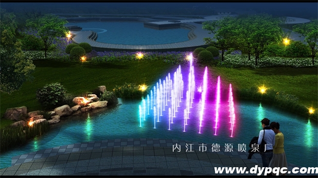 重庆丰都久桓城音乐喷泉区域四效果图