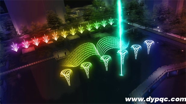 四川隆昌嘉和宽庭中庭喷泉效果图 四川隆昌嘉和宽庭中庭喷泉效果图