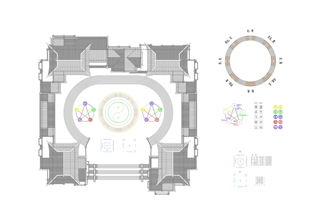 太极广场主题音乐旱式喷泉平面设计图 太极广场主题音乐旱式喷泉平面设计图