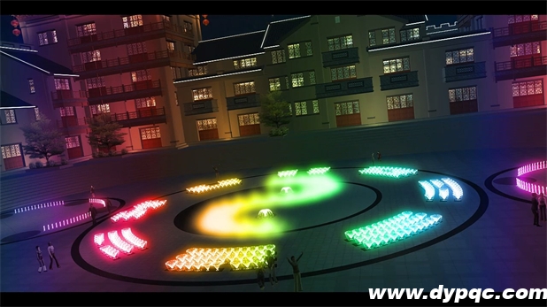 太极广场八卦喷泉效果图 太极广场八卦喷泉效果图