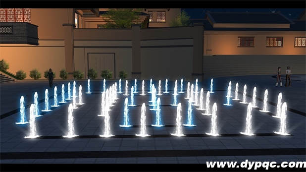 太极广场河图喷泉效果图 太极广场河图喷泉效果图