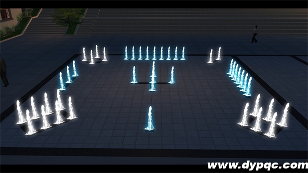 太极广场洛书喷泉效果图 太极广场洛书喷泉效果图