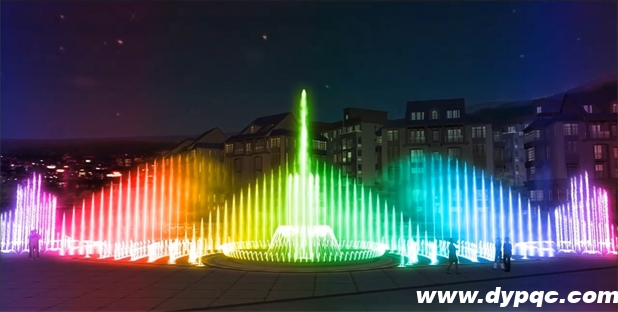 亿祥牡丹城城市休闲广场主喷泉区域效果图