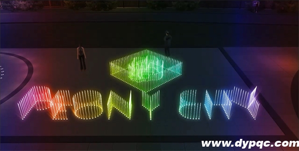 亿祥牡丹城城市休闲广场LOGO展示区域效果图