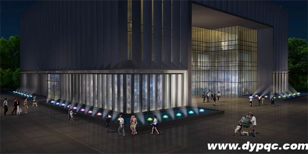 重庆璧山众泰工业园办公楼鼓泡喷泉效果图