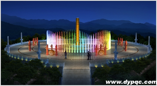 祭祀广场音乐旱喷泉