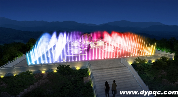 茶具雕塑喷泉及亮化