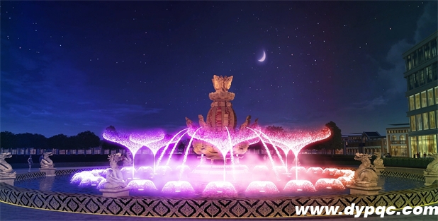 万象世贸中心音乐喷泉设计,雾化喷泉设计 万象世贸中心音乐喷泉设计,雾化喷泉设计