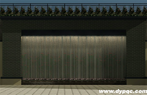 凤庆水利局瀑布流水墙效果图 凤庆水利局瀑布流水墙效果图