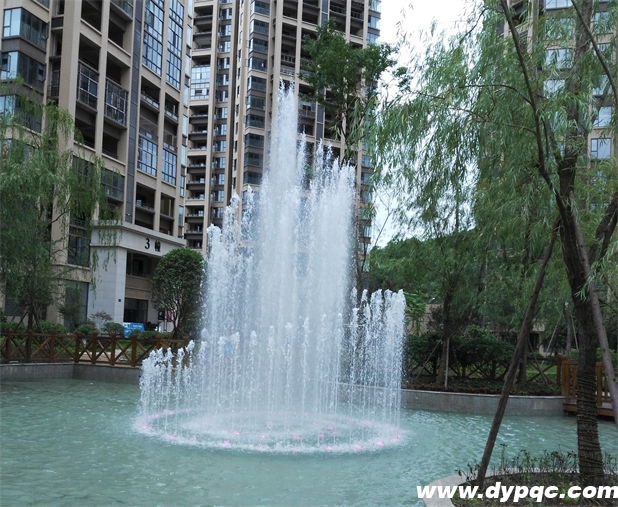 资阳伊顿庄园音乐喷泉现场实拍