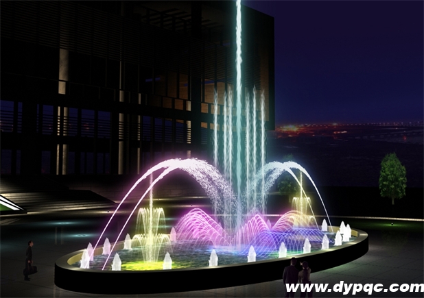 四川绵竹香山商务酒店音乐喷泉效果图 四川绵竹香山商务酒店音乐喷泉效果图