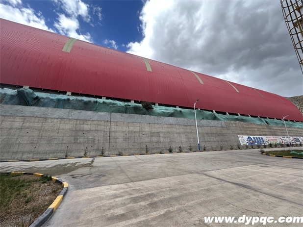 重庆海螺水泥厂水幕墙施工前现场