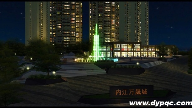 万晟公园前广场旱式音乐喷泉效果图 万晟公园前广场旱式音乐喷泉效果图