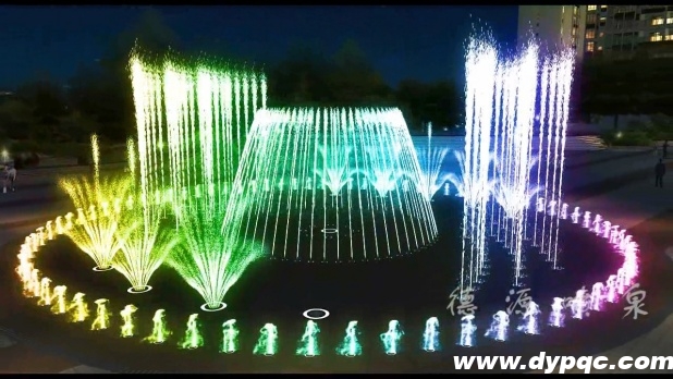 万晟公园圆形旱式音乐喷泉效果图 万晟公园圆形旱式音乐喷泉效果图
