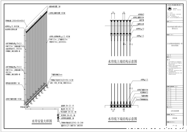 成都江安河展馆水帘安装系统图 成都江安河展馆水帘安装系统图