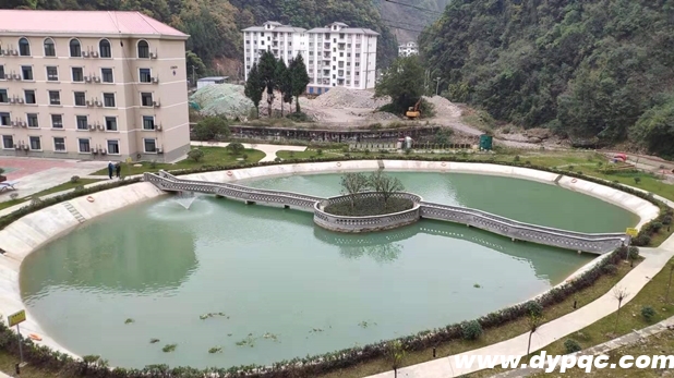 巴中海螺公司人工湖全景实拍 巴中海螺公司人工湖全景实拍