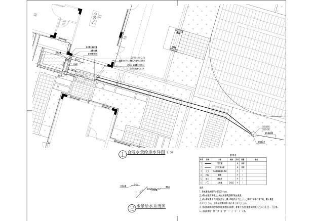 仙山里三期合院水景CAD系统图