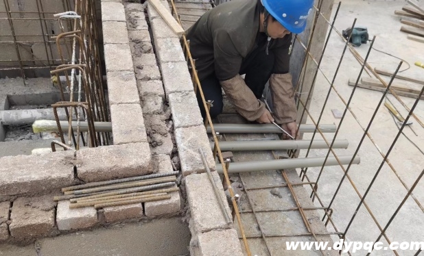 清鸥十三樾净水设备管道预埋施工现场 清鸥十三樾净水设备管道预埋施工现场