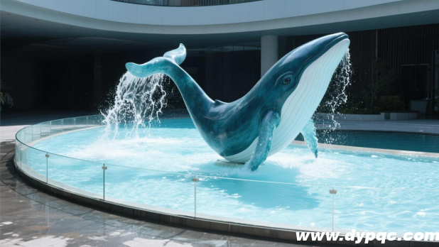 鲸鱼雕塑水景 鲸鱼雕塑水景
