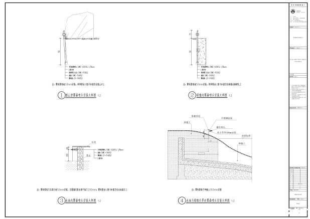 华岩湖雾森喷头CAD安装系统图 华岩湖雾森喷头CAD安装系统图