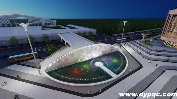 重庆长寿爱琴海购物公园音乐喷泉效果图二 重庆长寿爱琴海购物公园音乐喷泉效果图二