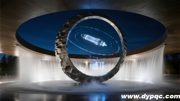 科技展览馆雕塑水景效果图 科技展览馆雕塑水景效果图