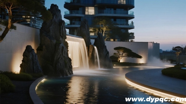 现代小区山水景观 现代小区山水景观