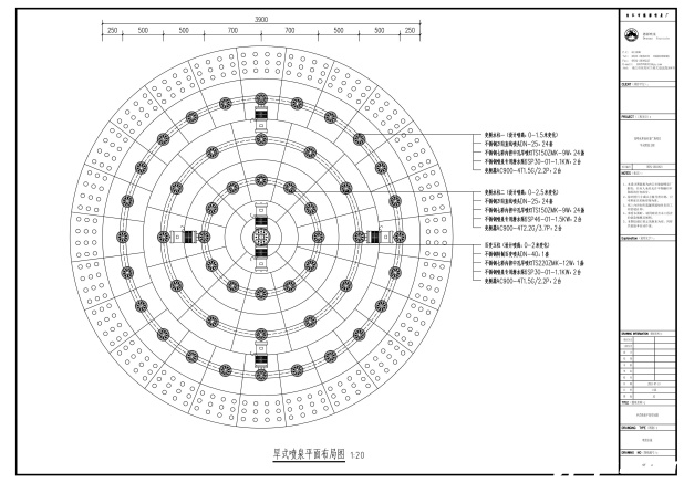 昆明永和商业广场旱喷深化设计CAD设备平面图 昆明永和商业广场旱喷深化设计CAD设备平面图