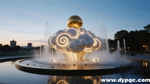 祥云托日雕塑水景 祥云托日雕塑水景