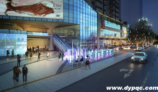 绵阳华禧首座北门新天地音乐喷泉甲供概念效果图 绵阳华禧首座北门新天地音乐喷泉甲供概念效果图