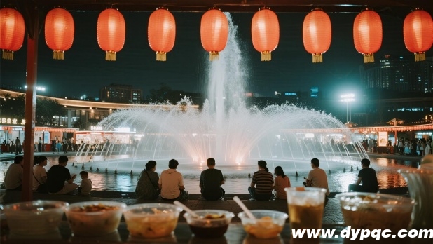 水景喷泉促进夜市消费生态 水景喷泉促进夜市消费生态