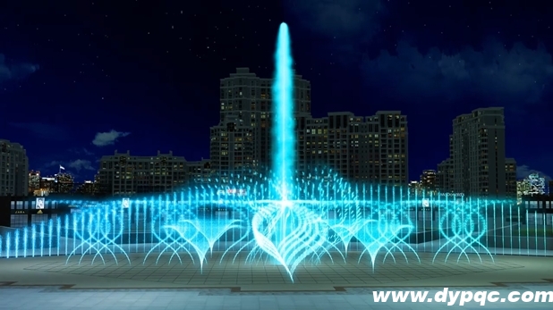 一维数控摇摆喷泉演示效果图 一维数控摇摆喷泉演示效果图