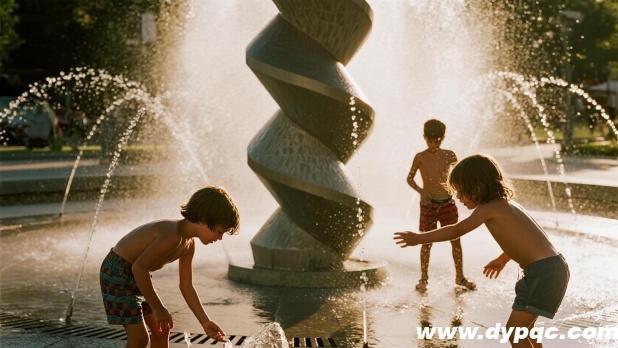 儿童互动喷泉现场 儿童互动喷泉现场