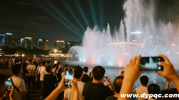 喷泉表演现场气氛热烈 喷泉表演现场气氛热烈