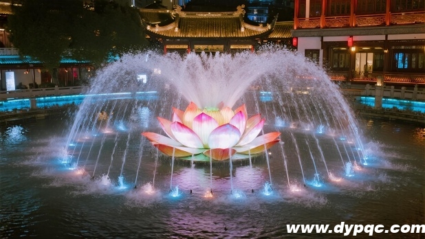 荷花主题水景搭配传统建筑 荷花主题水景搭配传统建筑