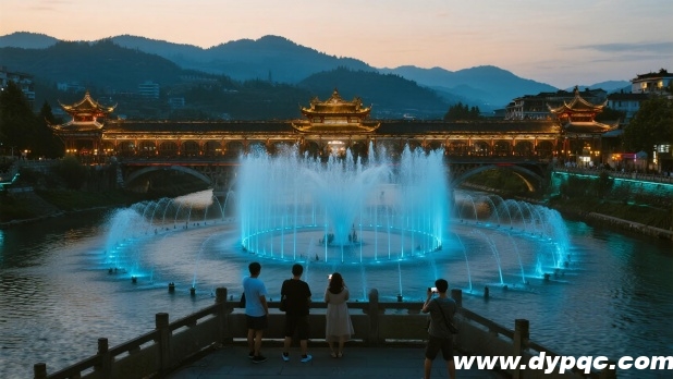 旅游景区音乐喷泉同步起舞 旅游景区音乐喷泉同步起舞