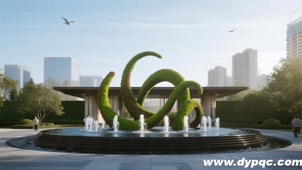 喷泉水循环系统为绿色雕塑提供灌溉支持 喷泉水循环系统为绿色雕塑提供灌溉支持