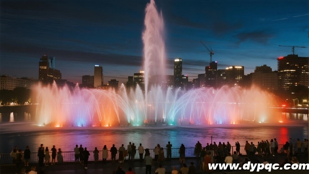 壮观绚丽的城市河道音乐喷泉表演 壮观绚丽的城市河道音乐喷泉表演