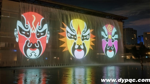 水幕投影川剧脸谱图案 水幕投影川剧脸谱图案