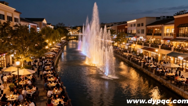 河道喷泉夜经济 河道喷泉夜经济