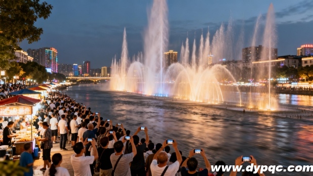 音乐喷泉作为经济催化剂的活力场景 音乐喷泉作为经济催化剂的活力场景