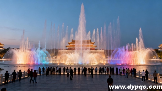置身观景平台沉浸式欣赏音乐喷泉 置身观景平台沉浸式欣赏音乐喷泉