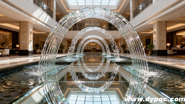 酒店大堂的波光泉组合 酒店大堂的波光泉组合
