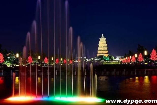 西安大雁塔音乐喷泉