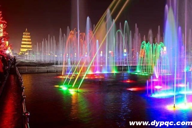 西安大雁塔音乐喷泉