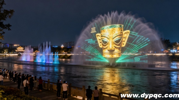 现代水景与文化元素融合 现代水景与文化元素融合