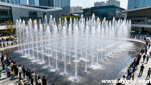 商业广场数码跑泉全景 商业广场数码跑泉全景