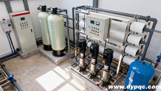 喷泉水处理设备机房内部 喷泉水处理设备机房内部