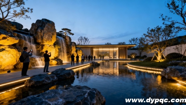 现代假山水景项目全景 现代假山水景项目全景